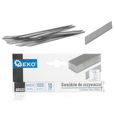 Brads 1.2 x 2.0mm 10mm 1000 pcs