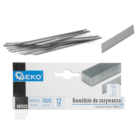 Brads 1.2 x 2.0mm 12mm 1000 pcs