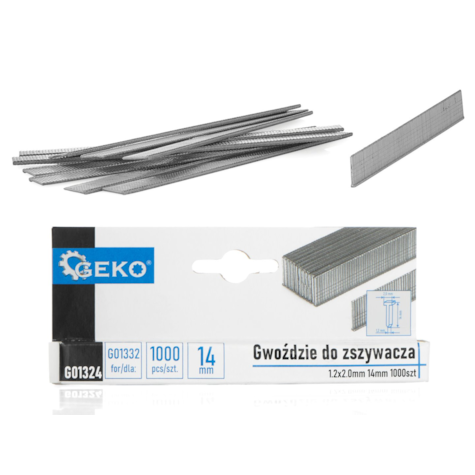 Gwoździe do zszywacza 1.2x2.0mm 14mm 1000szt. (200)