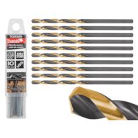 HSS 2.50mm black & gold metal twist drill bit