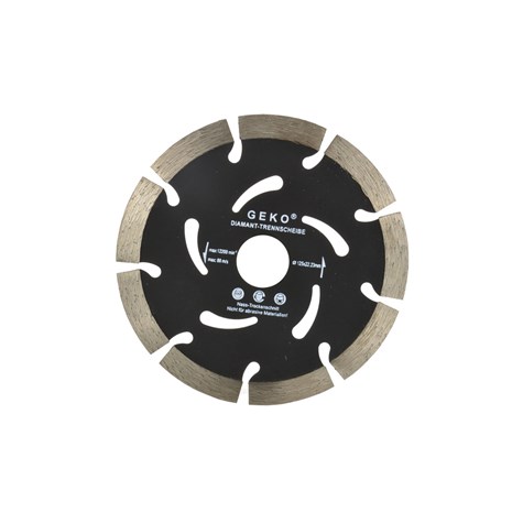 Segmented Rim Diamond Blade BLACK 125x10x22mm GEKO