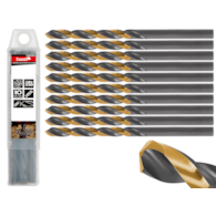 HSS 6.20mm black & gold metal twist drill bit