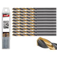 HSS 6.50mm black & gold metal twist drill bit
