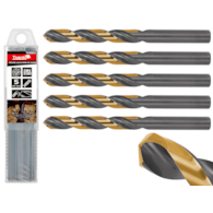 HSS 12.50mm black & gold metal twist drill bit