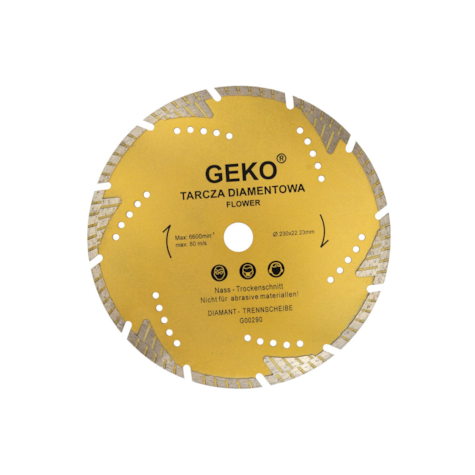 Tarcza diamentowa 230mm  flower  GEKO (25/40)