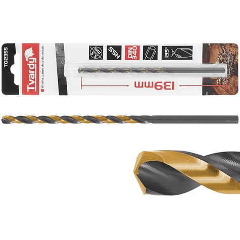 Wiertło czarno-złote do metalu przedłużane HSS M2 5.5mm (1/100/400)