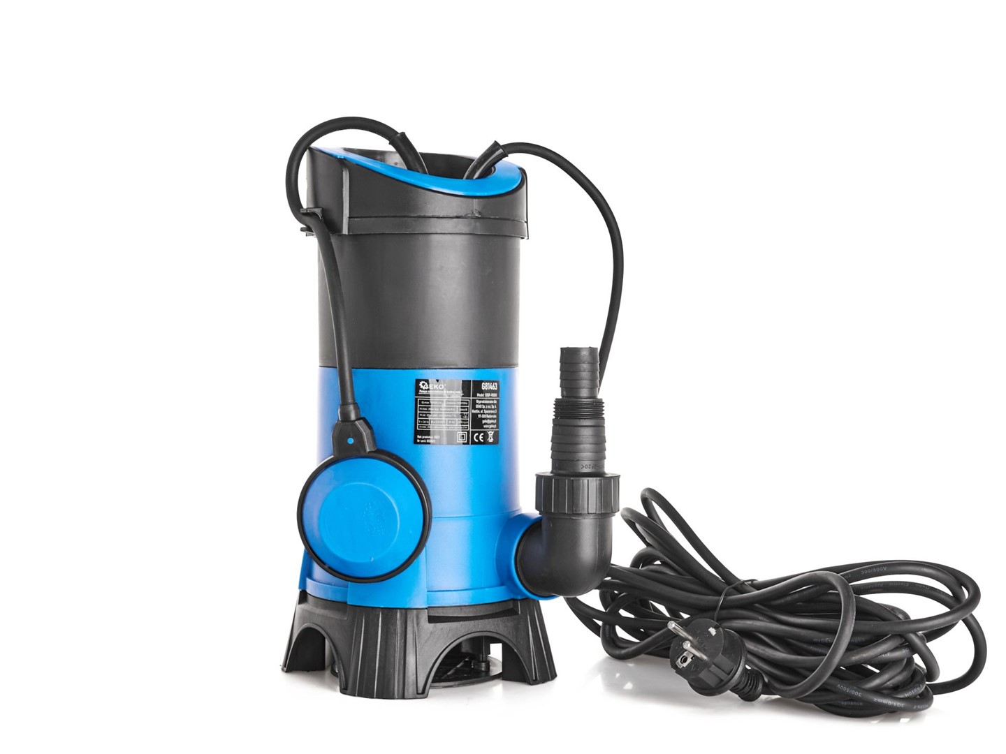 Submersible pump for dirty water 900W (float switch)