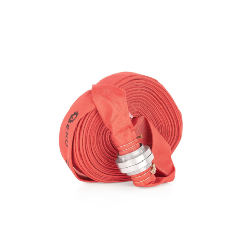 Red fire hose 2  30m with couplings