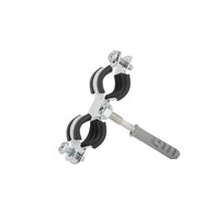 Metal pipe clamp with rubber 3/8  15-19mm