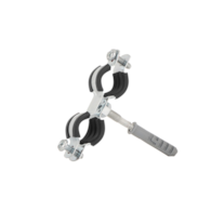 Metal pipe clamp with rubber 1/2  20-25mm