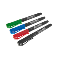 Marker budowlany permanentny mix kolor gruby – zestaw 4 szt (12/144)