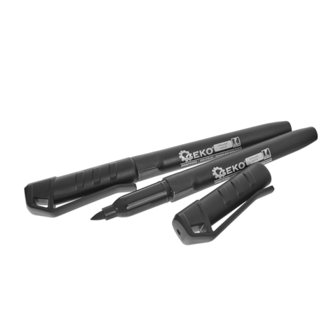 2pcs black permanent marker set