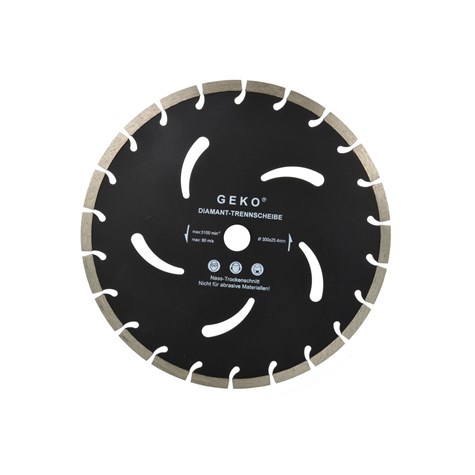 Segmented Rim Diamond Blade BLACK 300x10x25,4mm GEKO