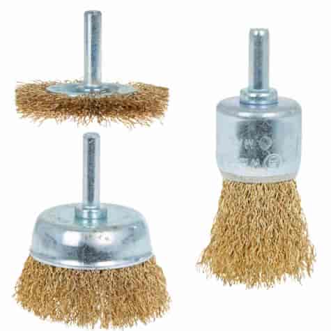 3pc wire brush drill attachments kit