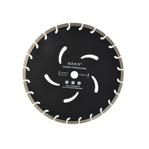 Segmented Rim Diamond Blade BLACK 350x10x25,4mm GEKO