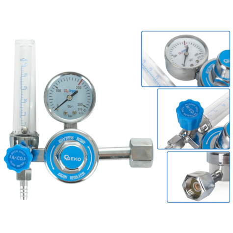 CO2/ARGON Regulator with rotameter