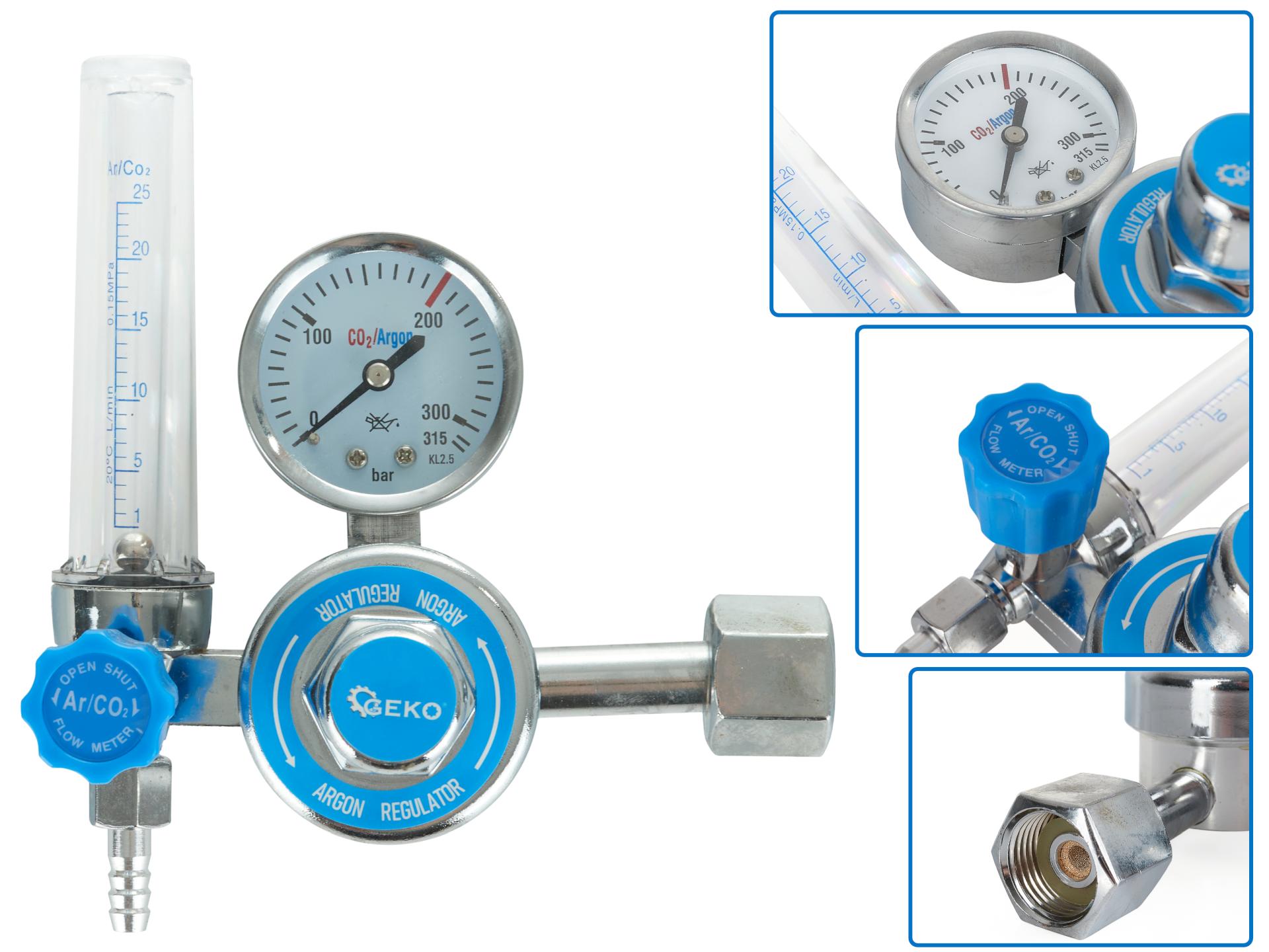 CO2/ARGON Regulator with rotameter