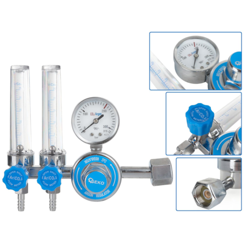 Reduktor CO2/ARGON z dwoma rotametrami (10)