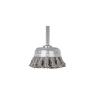 knotted  cup  brush with  shaft   50mm