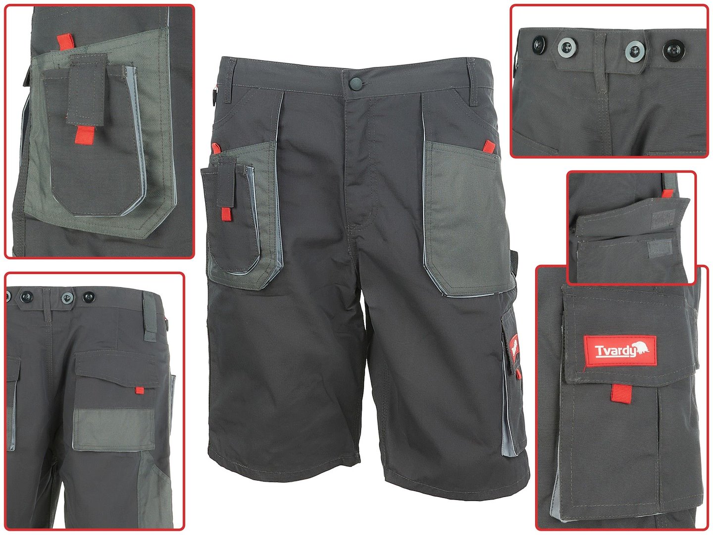 TVARDY krátke pracovné nohavice veľkosť S (10)