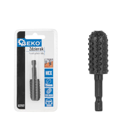Zdzierak – tarnik półokrągły do drewna 15mm HEX (50/250)