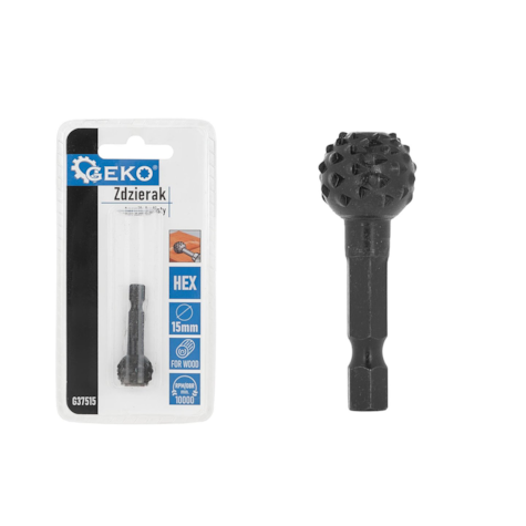 Spherical wood rasp 15mm HEX