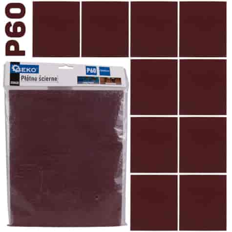 Płótno ścierne – arkusz 230x280mm P60 (10/500)