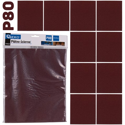 Abrasive cloth – sheet 230x280mm P80