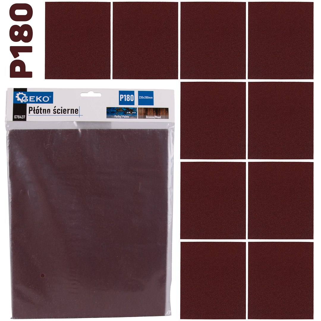 Brúsne plátno – list 230x280mm P180 (10/500)