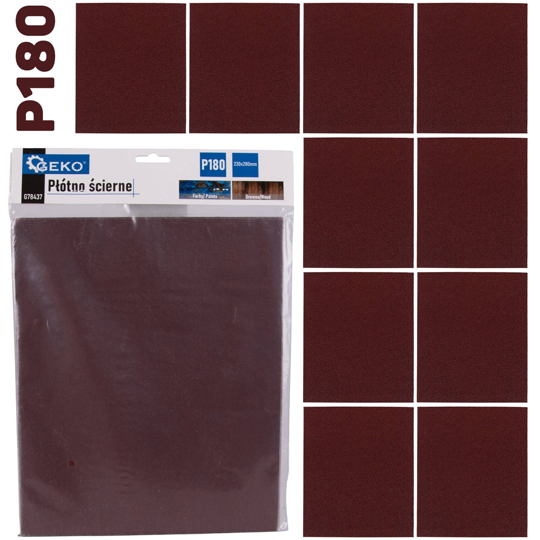 Abrasive cloth – sheet 230x280mm P180