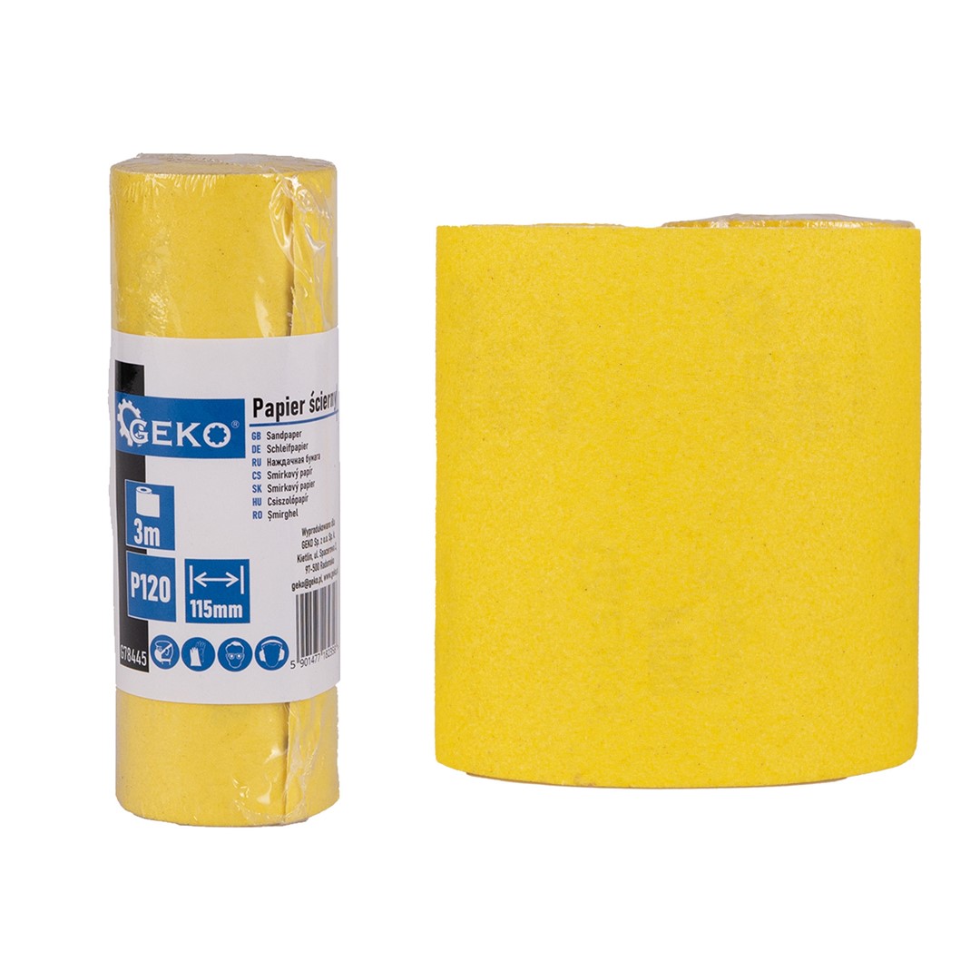 Sandpaper - roll 115mm x 3m P120