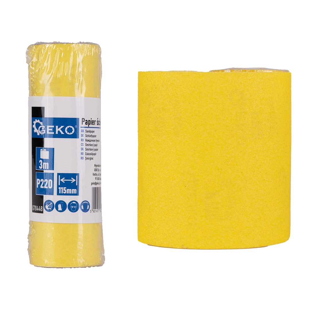 Sandpaper - roll 115mm x 3m P220