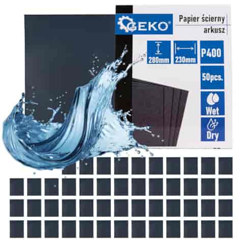 Waterproof sandpaper – sheet 230x280mm P400