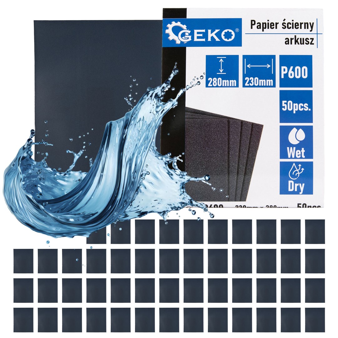 Waterproof sandpaper – sheet 230x280mm P600