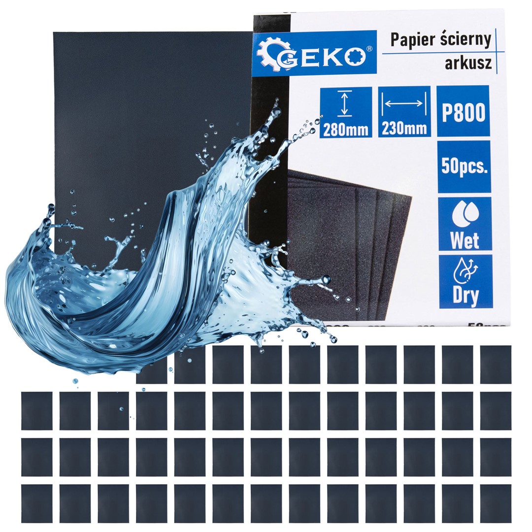 Waterproof sandpaper – sheet 230x280mm P800