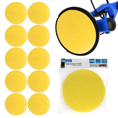 Aluminium Oxide Abrasive Yellow Disc for Giraffe Sander 225mm Grit 120